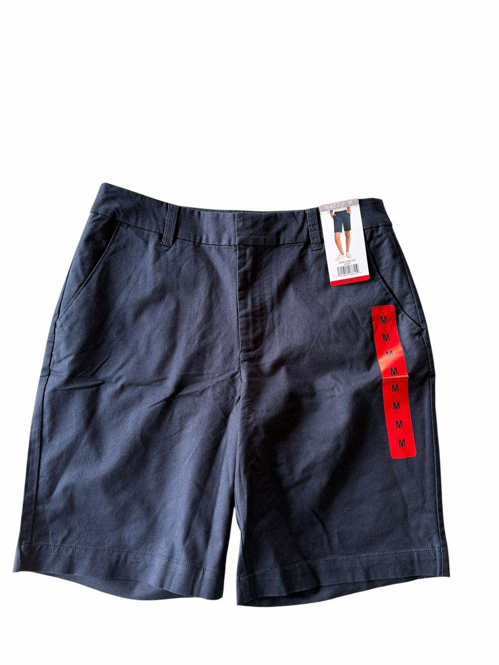 Matty M NEW Women's Navy Blue Bermuda Style Short Size M #260186